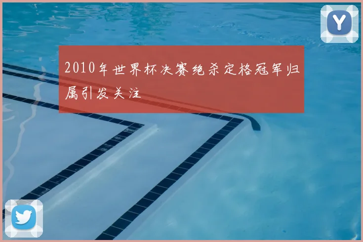 2010年世界杯决赛绝杀定格冠军归属引发关注